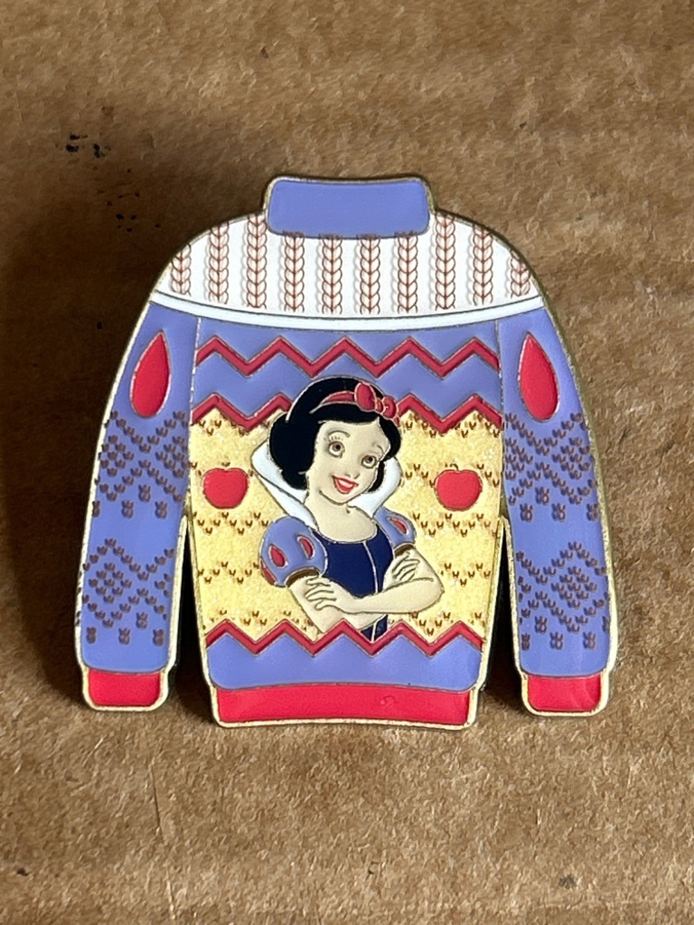 Loungefly Snow White Disney Princess Holiday Sweater Blind Box Pin